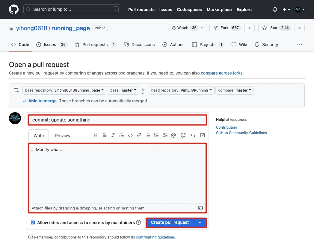 Pull Request